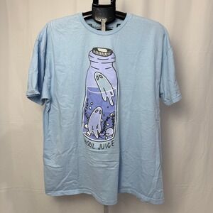 Hot Topic Ghoul‎ Juice Blue Graphic T Shirt Threadless Design 2XL